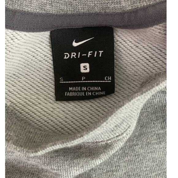Nike gray cropped long sleeves sweatshirt size small - Picture 3 of 7